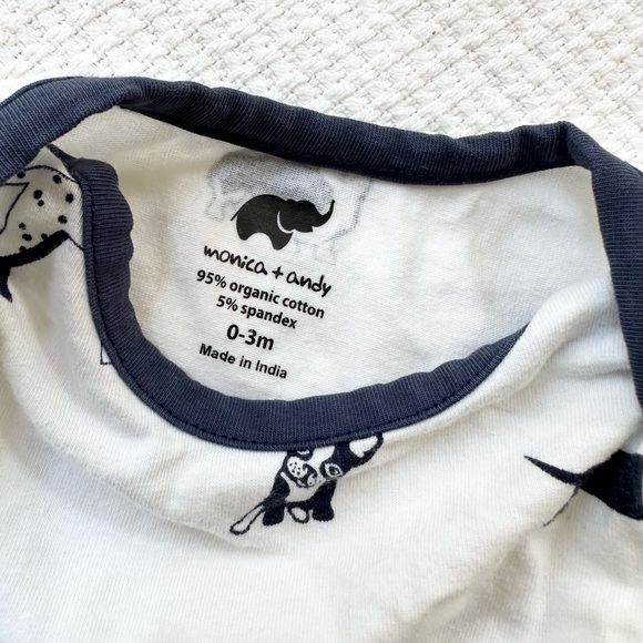 Monica + Andy Dog Print Onesie - Picture 3 of 3